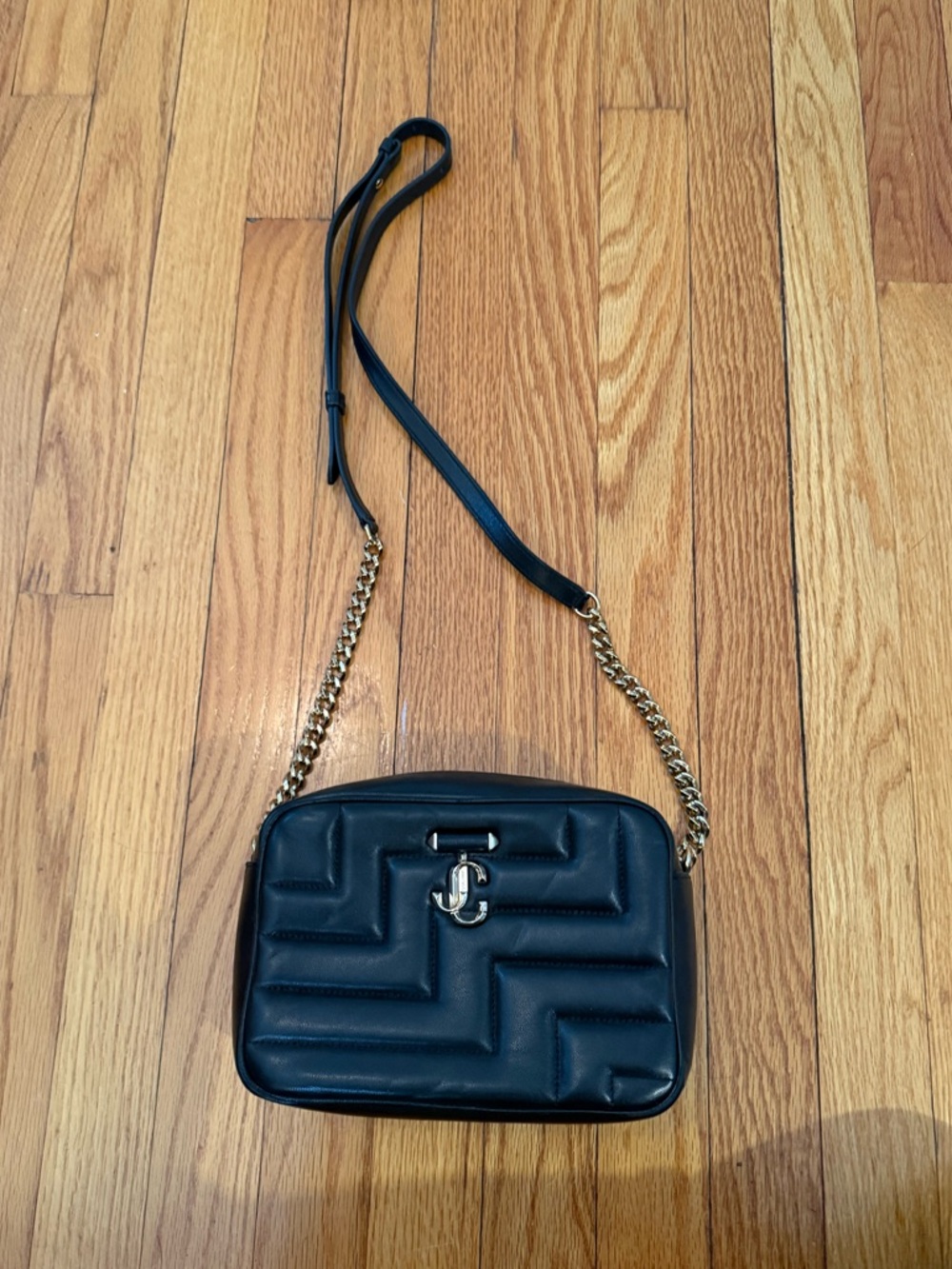 Jimmy Choo Women’s Black Leather Camera Bag
